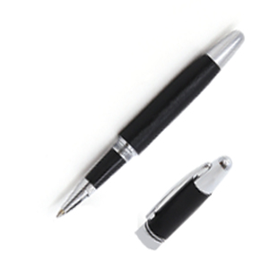 21022R-BK BF Roller Pen, Black Leather Pattern