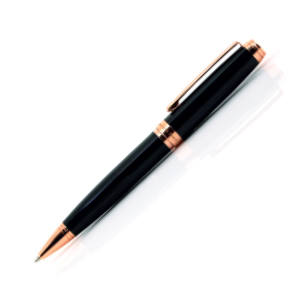 23033B-RB BF Ball Pen Black With Rose Gold Finish