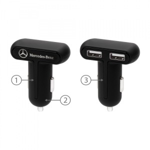 MC402 Dual Usb With Car Charger