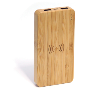 Bamboo Wireless Charger Power Bank