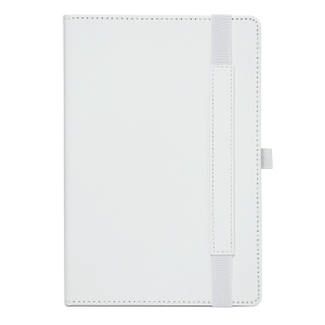 White Notebook with Strap