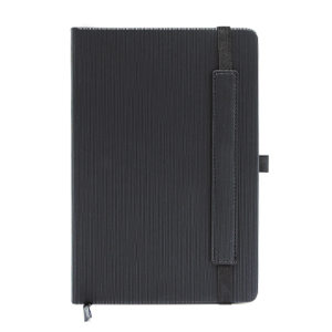ST1800/BK Notebook with Special Lined PU Material -BLACK