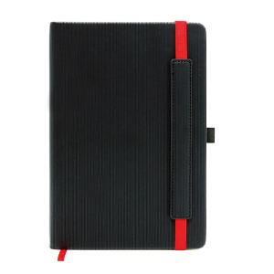 ST1800 RD Notebook with Special Lined PU Material  - RED
