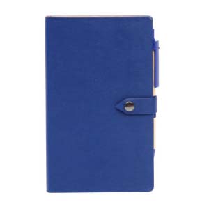 ST9603/BU ECO Notebook With PU Cover ,sticky Notes & Pen, Bue