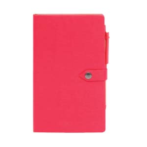 ST9603/R  ECO Notebook With PU Cover ,sticky Notes & Pen, Red
