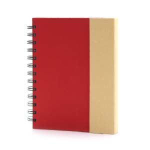 Eco Notebook With Stylus Pen Red