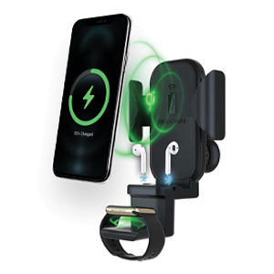 MFWC/101 3 In 1 Fast Wireless Car Charger With Car Mount